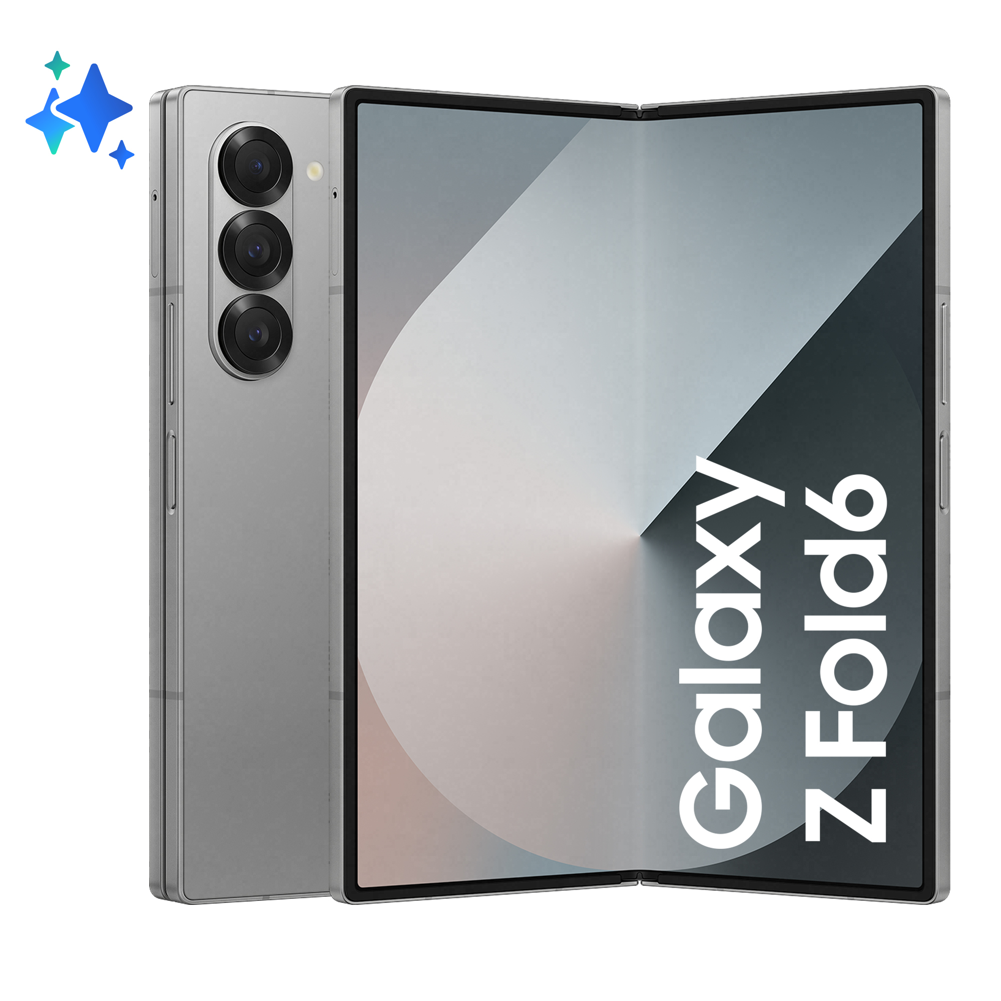 foto del prodotto samsung galaxy z fold6 smartphone ai, 512gb, ram 12gb, display 6,3 7,6 dynamic amoled 2x, silver shadow