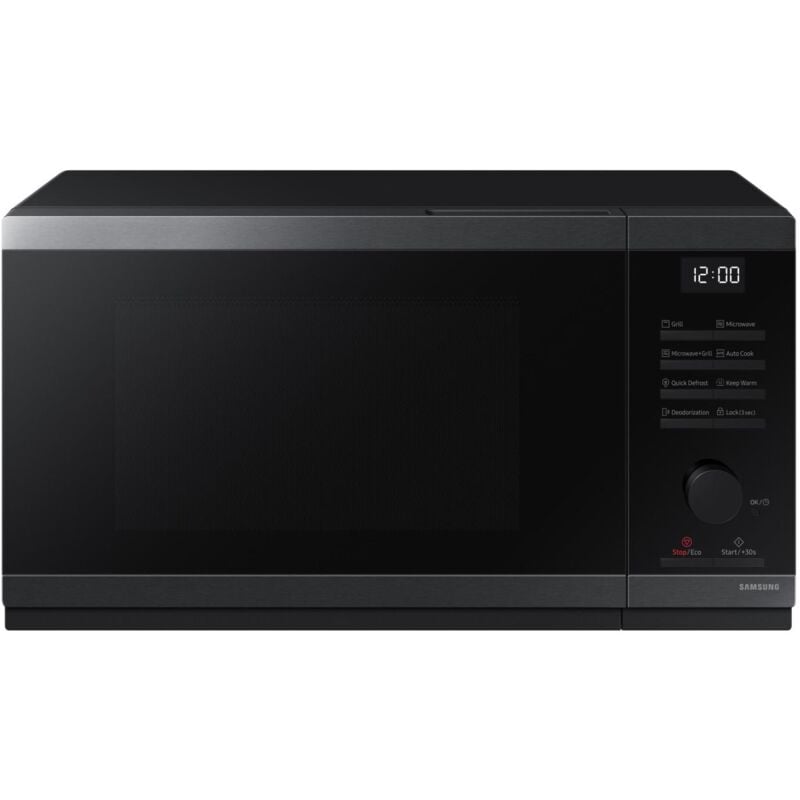 foto del prodotto samsung mg23dg4524ag microonde con grill superficie piana 23 l 800 w nero acciaio inox