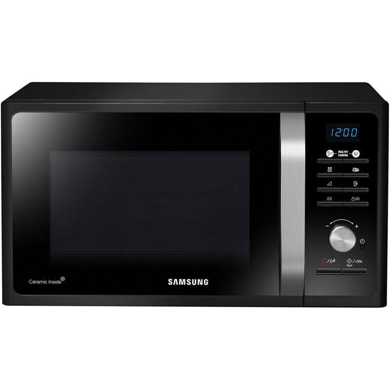 foto del prodotto samsung mg23f301tck et forno a microonde grill a libera installazione healthy cooking, microonde grill 800 w 1200 w, 23 l, nero, 48.9 x 27.5 x