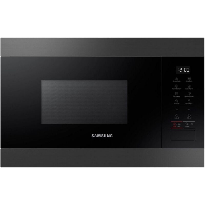 foto del prodotto samsung microonde solo 22l 1250w da incasso carbone ms22m8274am