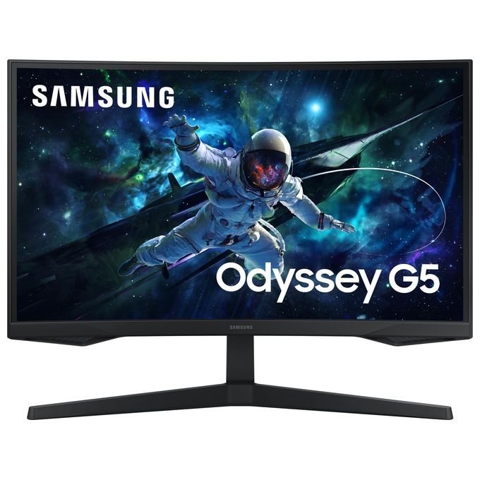 foto del prodotto samsung monitor gaming odyssey g5 curvo 27'' wqhd 2k 165 hz 1 ms freesync per esperienze di gioco immersive