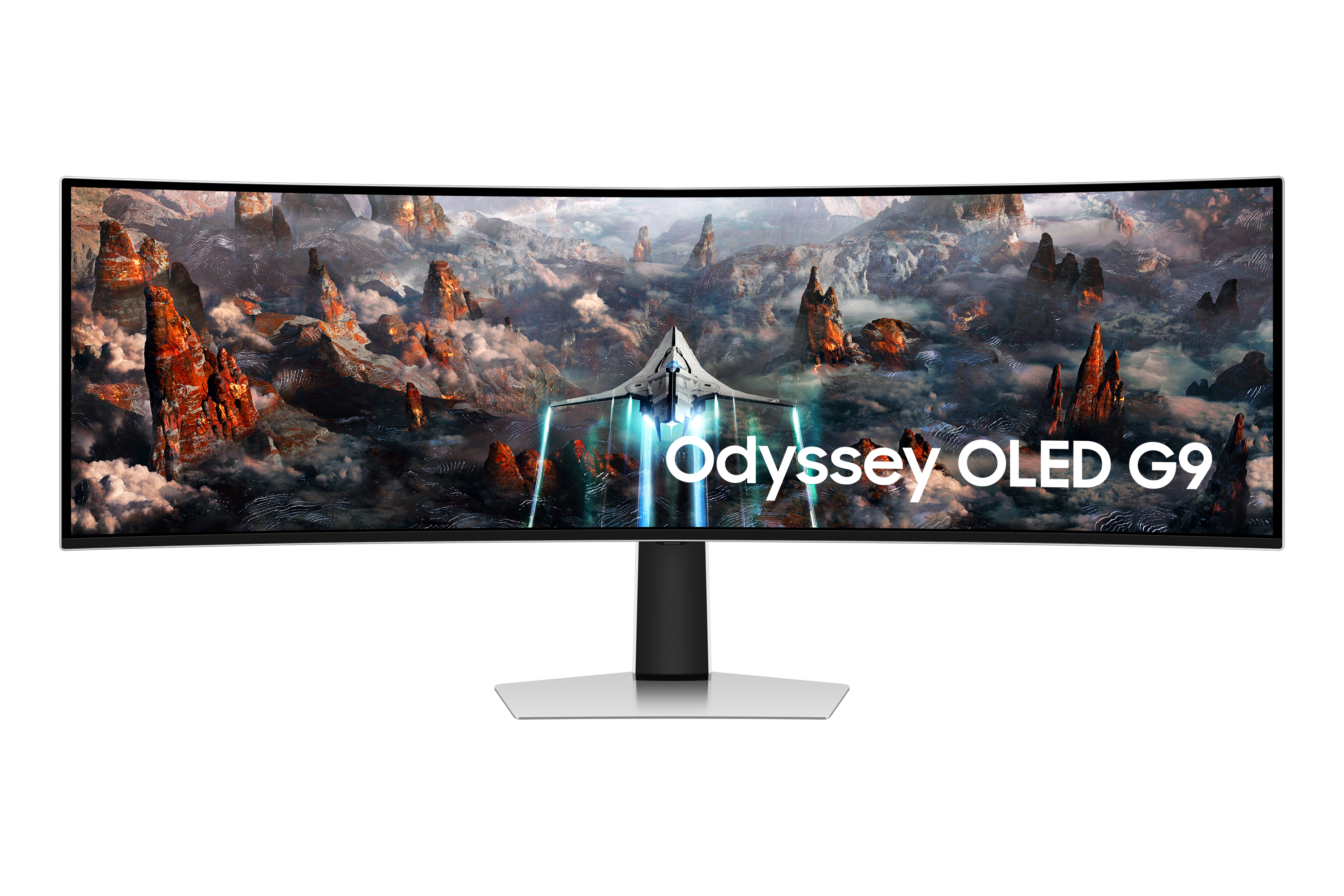 foto del prodotto samsung monitor gaming odyssey oled g9 g93sc da 49 dual qhd curvo