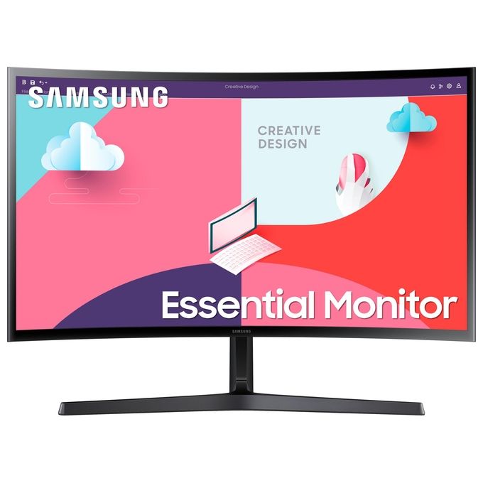 foto del prodotto samsung monitor s36c s27c366 , curvo 1800r , 27 , 1920x1080 full hd , va, 75 hz, 4 ms, freesync, d sub, hdmi, ingresso audio, eye saver mode, flicker free