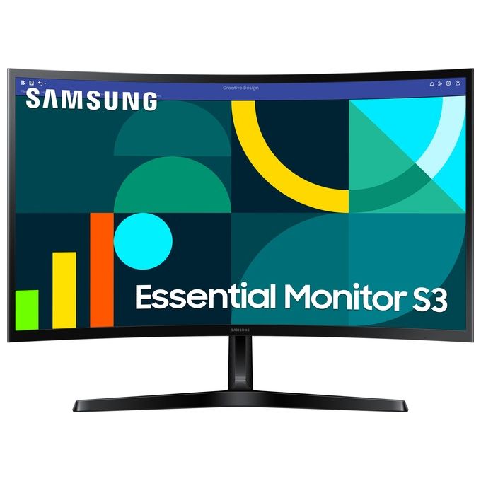foto del prodotto samsung monitor s36gd ls27d366gaux curvo 1800r 27'' 1920x1080 full hd va 100hz 4ms gtg d-sub hdmi ingresso audio eye saver mode flicker free