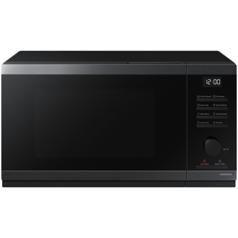 foto del prodotto samsung ms23dg4504ag superficie piana solo microonde 23 l 800 w nero, acciaio inox