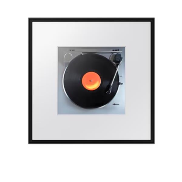 foto del prodotto samsung music frame speaker hw ls60d zf, wireless music streaming, dolby atmos 3d, frame design con sfondo personalizzabile, wide sweet spot, 2024