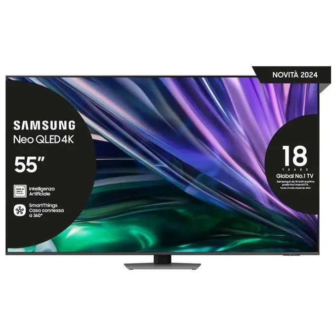 foto del prodotto samsung neo qled 4k qe55qn85dbtxzt 55 pollici smart tv processore nq4 ai gen2 motion xcelerator turbo+ dolby atmos ots lite