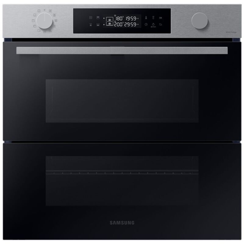 foto del prodotto samsung - nv7b45403bs forno ad incasso dual cook flex serie 4 76 l a inox. dimensione del forno largo, tipo di forno forno elettrico, capacità
