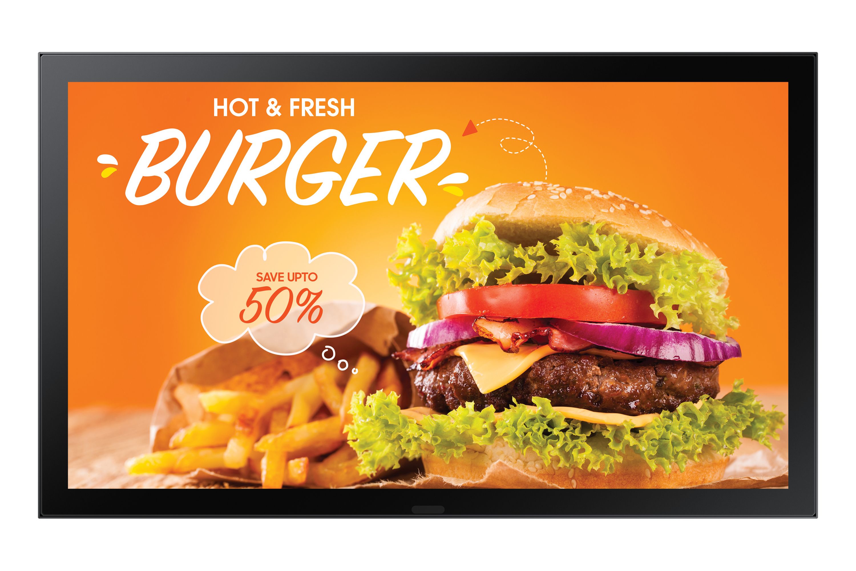 foto del prodotto samsung oh24b pannello piatto per segnaletica digitale 61 cm 24 lcd wi fi 1500 cd m full hd nero processore integrato tizen 6.5 24 7