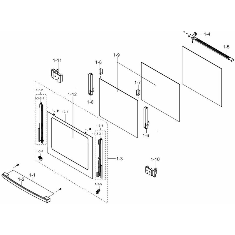 foto del prodotto samsung porta completa originale forni, fornelli elettrici e a gas 4355925