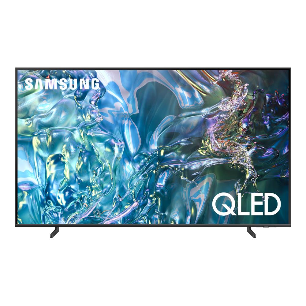 foto del prodotto samsung q60d tv qled 4k 43 qe43q60dauxzt smart tv wi fi titan gray 2024, quantum processor lite 4k, 4k upscaling, airslim design, ots lite