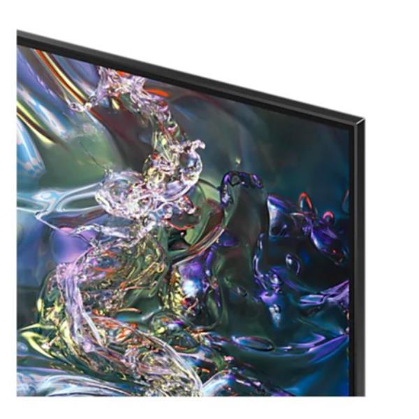 foto del prodotto samsung q60d tv qled 4k 85 qe85q60dauxzt smart tv wi fi titan gray 2024, quantum processor lite 4k, 4k upscaling, airslim design, ots lite