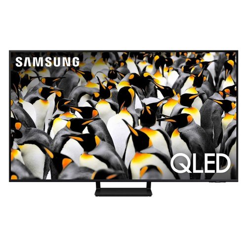 foto del prodotto samsung q70d tv qled 4k 55 qe55q70datxzt smart tv wi fi black 2024, quantum processor 4k, 4k ai upscaling, airslim design, ots lite