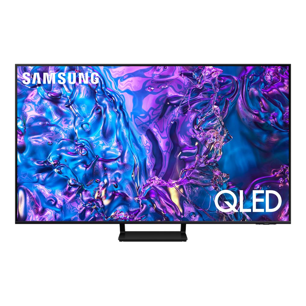 foto del prodotto samsung q70d tv qled 4k 75 qe75q70datxzt smart tv wi fi black 2024, quantum processor 4k, 4k ai upscaling, airslim design, ots lite