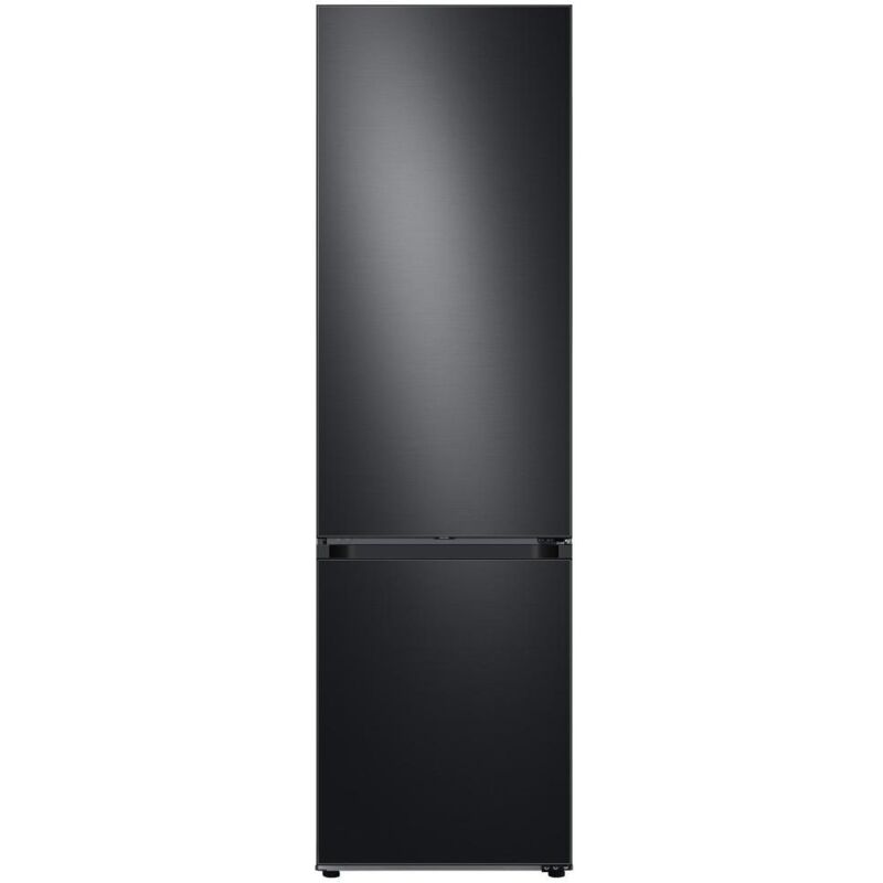 foto del prodotto samsung rb38a7b6bb1 frigorifero combinato bespoke libera installazione con congelatoree 2m 390 l con rivestimento in acciaio inox classe b, nero