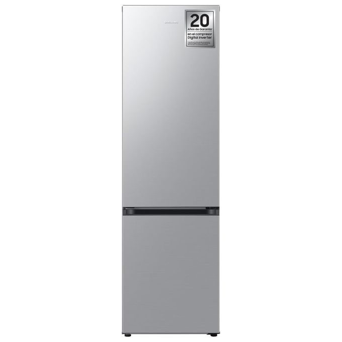 foto del prodotto samsung rb38c600cs9 ef frigorifero combinato 390 l, 203 cm, classe c, 35 db, total no frost, all around cooling, ai energy mode, wi fi, inox