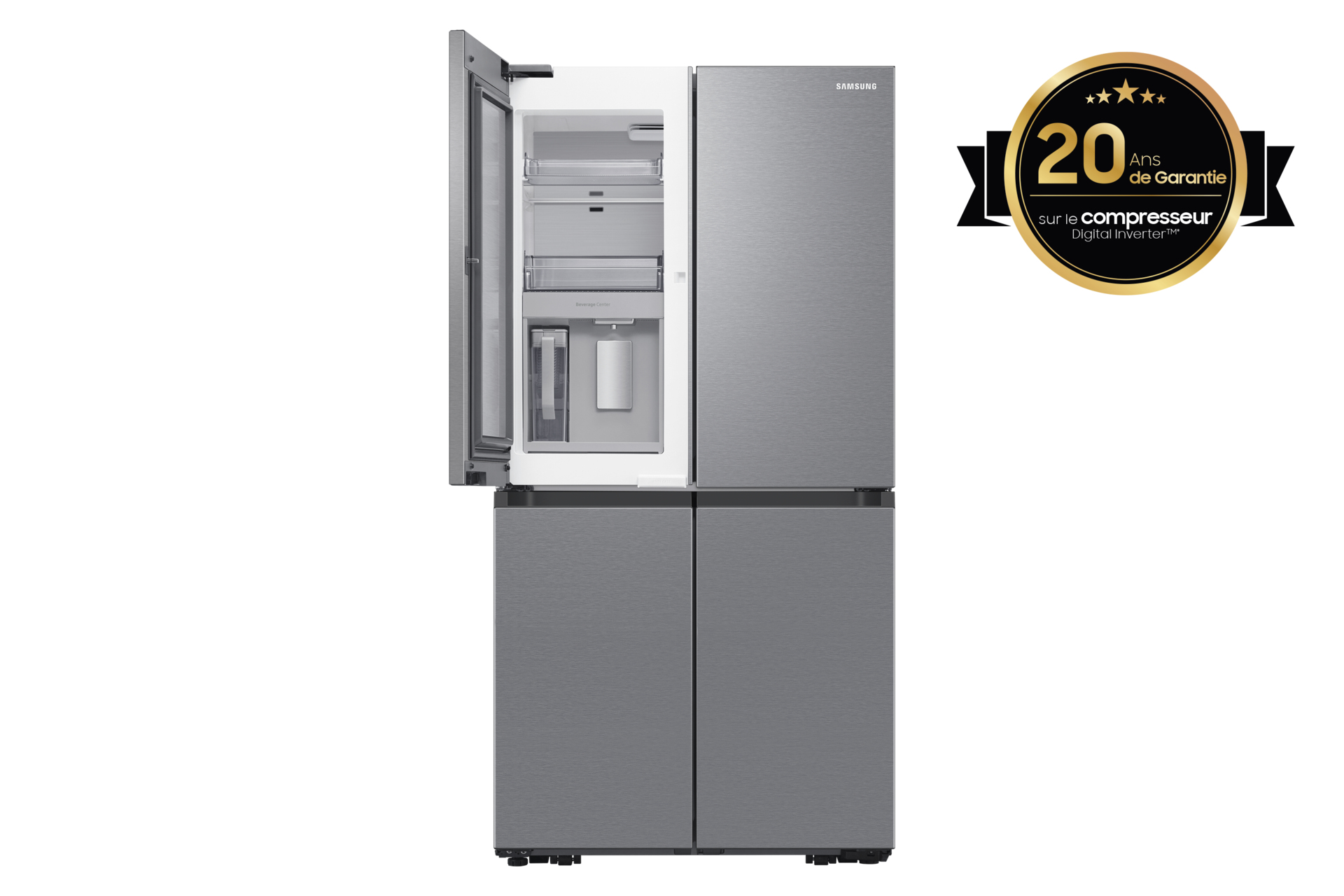 foto del prodotto samsung rf65dg960esr frigorifero side by side libera installazione 646 l e acciaio inox