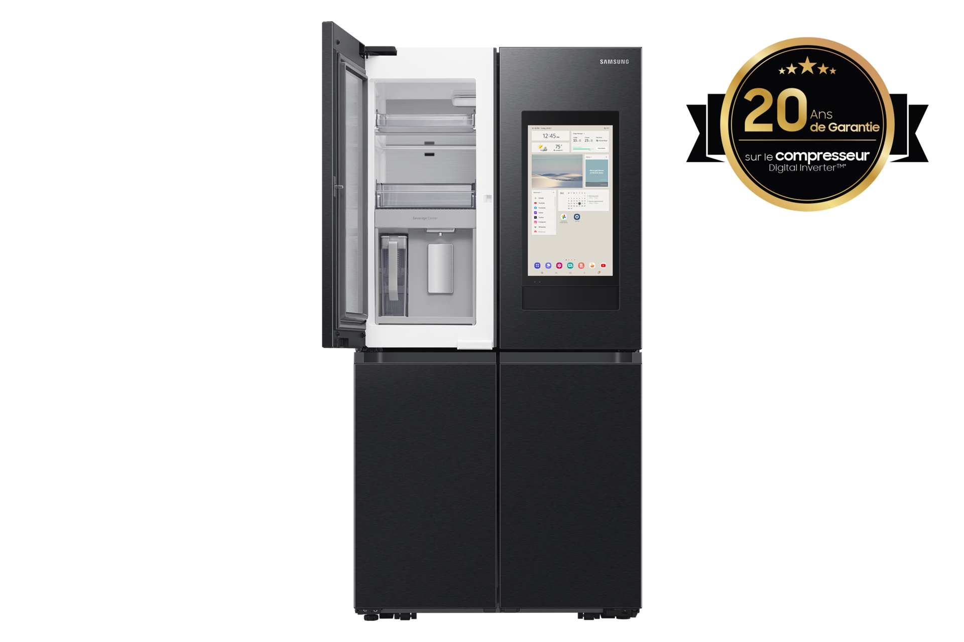 foto del prodotto samsung rf65dg9h0eb1 frigorifero side by side libera installazione 636 l e nero