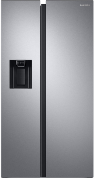 foto del prodotto samsung rs68a854csl frigorifero side by side serie 8000 libera installazione con congelatore 635 l con dispenser acqua e ghiaccio senza allaccio idrico classe c, inox