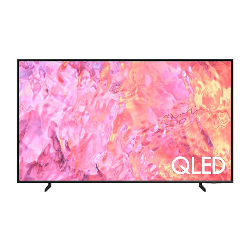 foto del prodotto samsung series 6 tv qe85q60cauxzt qled 4k, smart tv 85 processore quantum 4k lite, ots lite, black 2023
