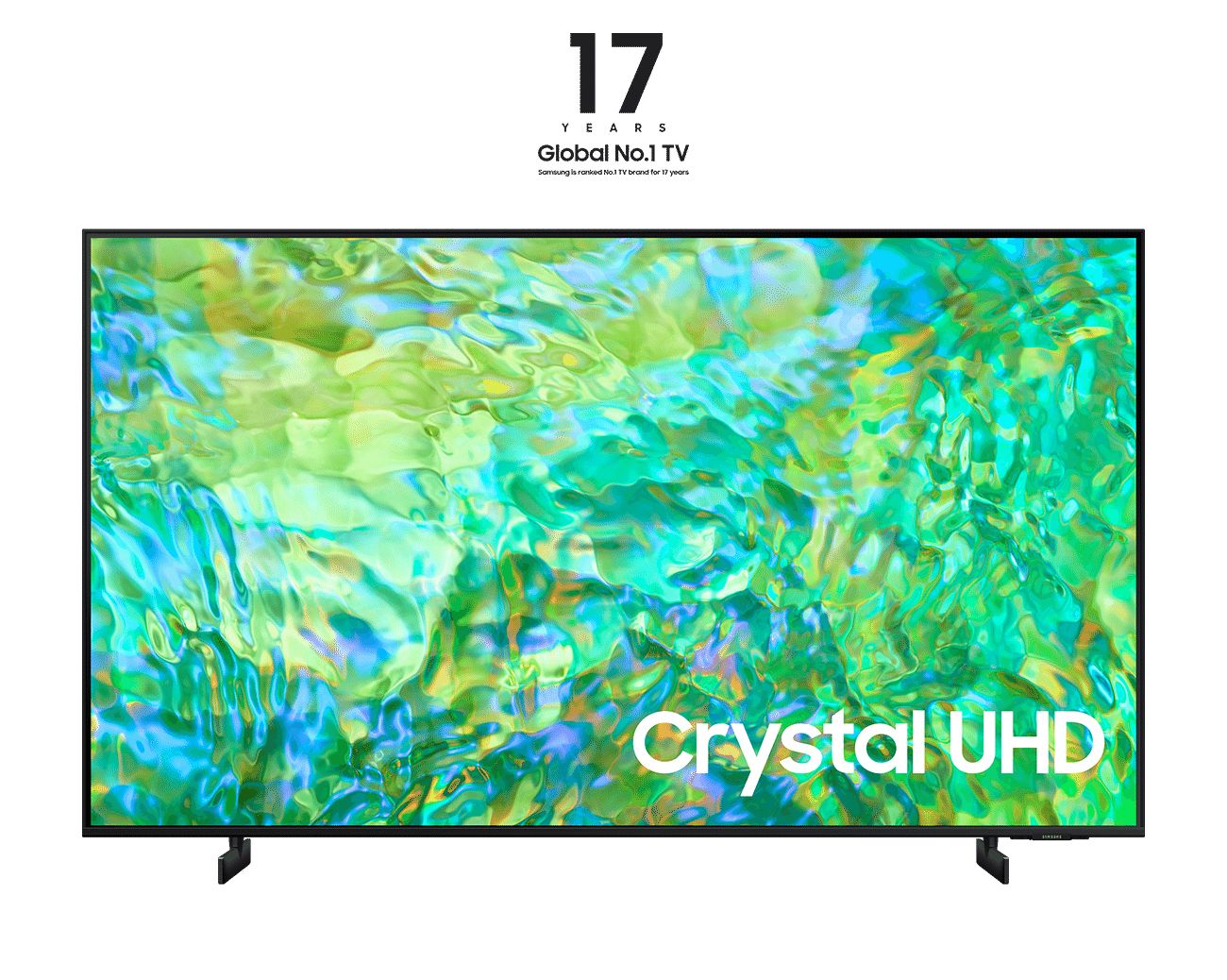 foto del prodotto samsung series 8 tv ue55cu8070uxzt crystal uhd 4k, smart tv 55 processore crystal 4k, adaptive sound, black 2023