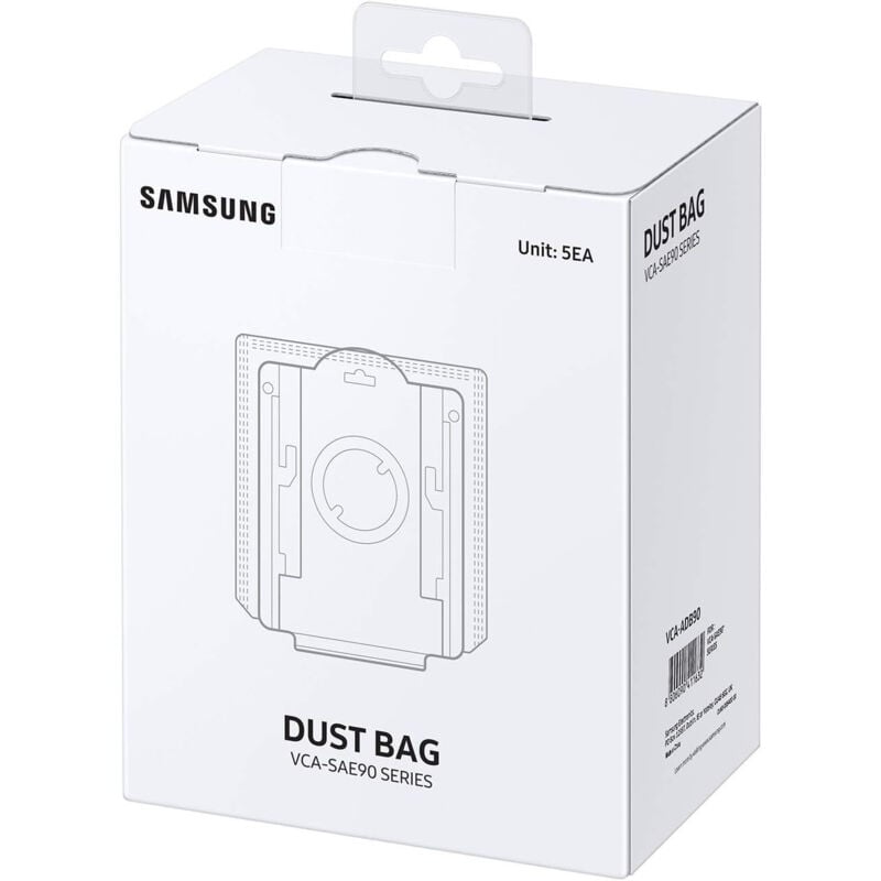 foto del prodotto samsung set di 5 sacchetti da filtro per clean station vca adb90