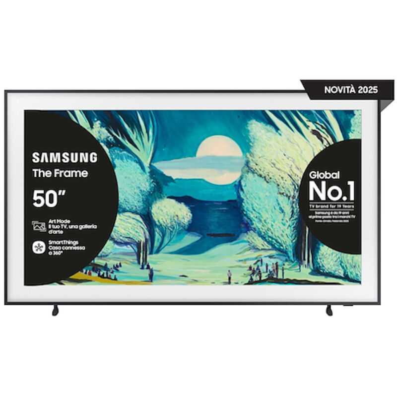 foto del prodotto samsung smart tv 50 qe50ls03fauxzt the frame 4k 2025