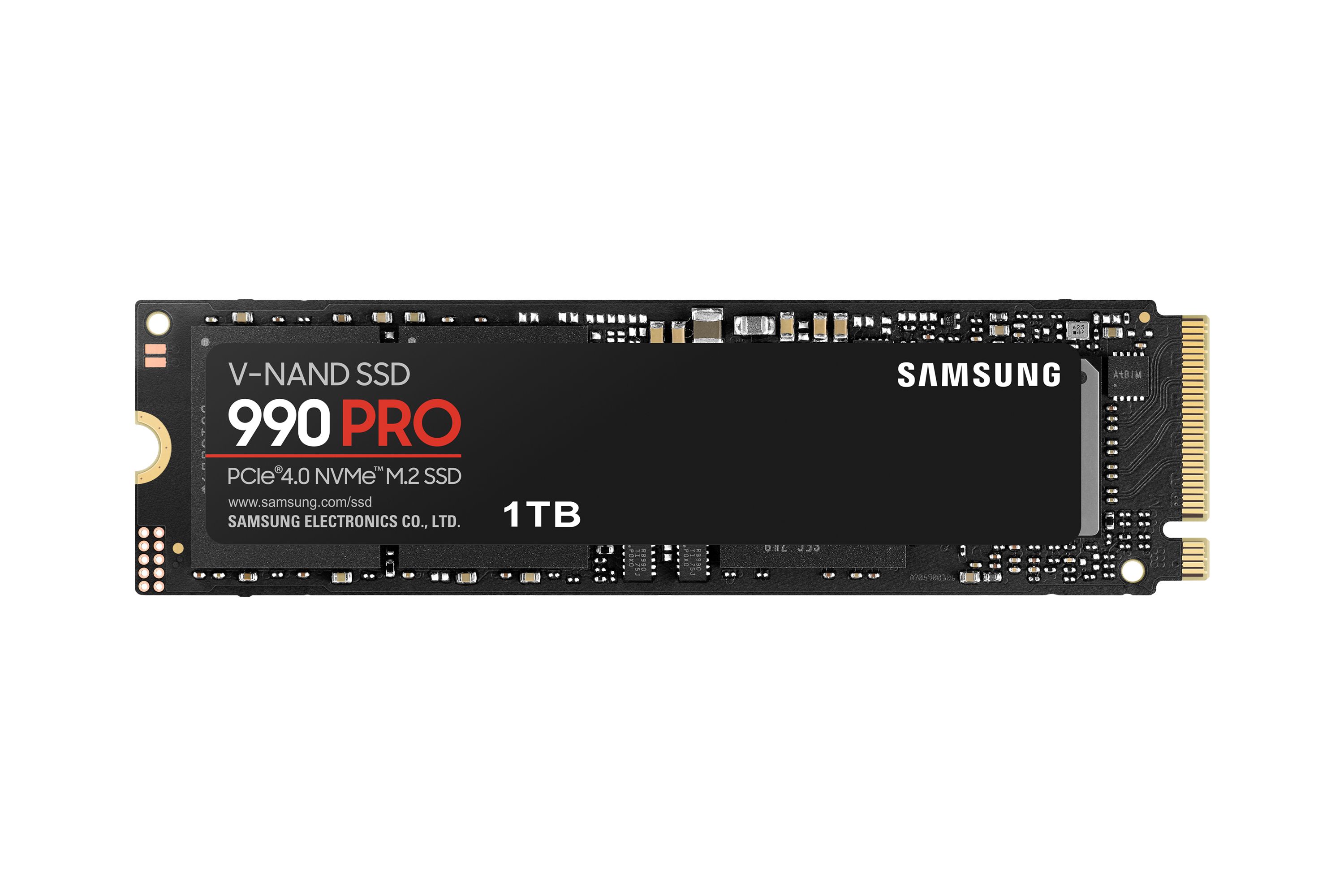 foto del prodotto samsung ssd 990 pro nvme m.2 1tb - mz-v9p1t0bw