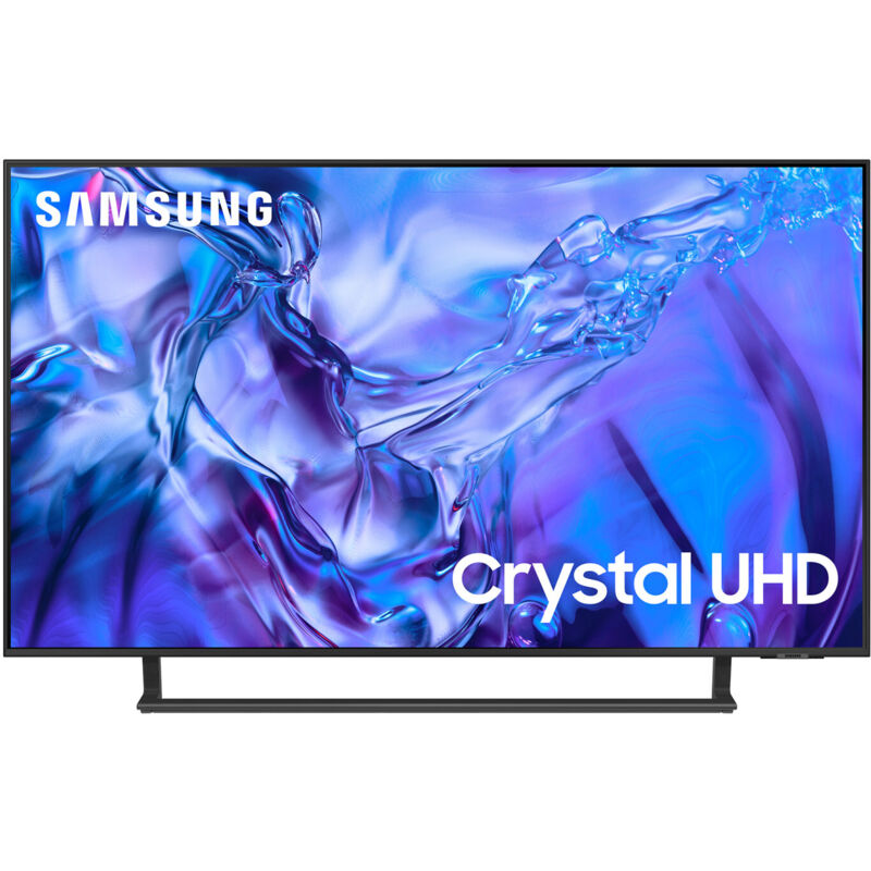 foto del prodotto samsung tv crystal uhd 4k 43 pollici ue43du8570uxzt smart tv wifi titan gray 2024, processore crystal 4k 4k upscaling, airslim design ots lite