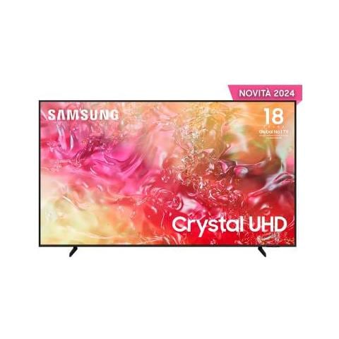foto del prodotto samsung tv crystal uhd 4k 85 ue85du7170uxzt smart tv wi fi black 2024, processore crystal 4k, 4k upscaling, slim look design, ots lite