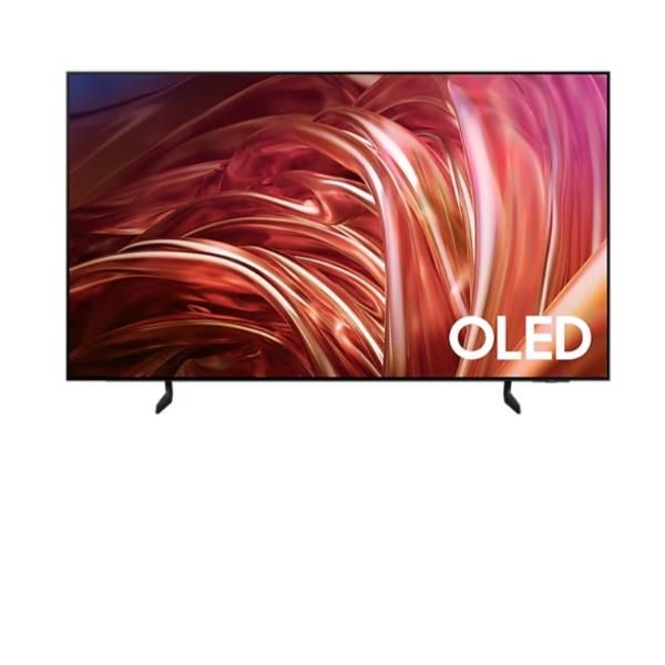 foto del prodotto samsung tv oled 4k 55 qe55s85daexzt smart tv wi fi graphite black 2024, processore nq4 ai gen2, self illuminating pixels, contour design, dolby atmos