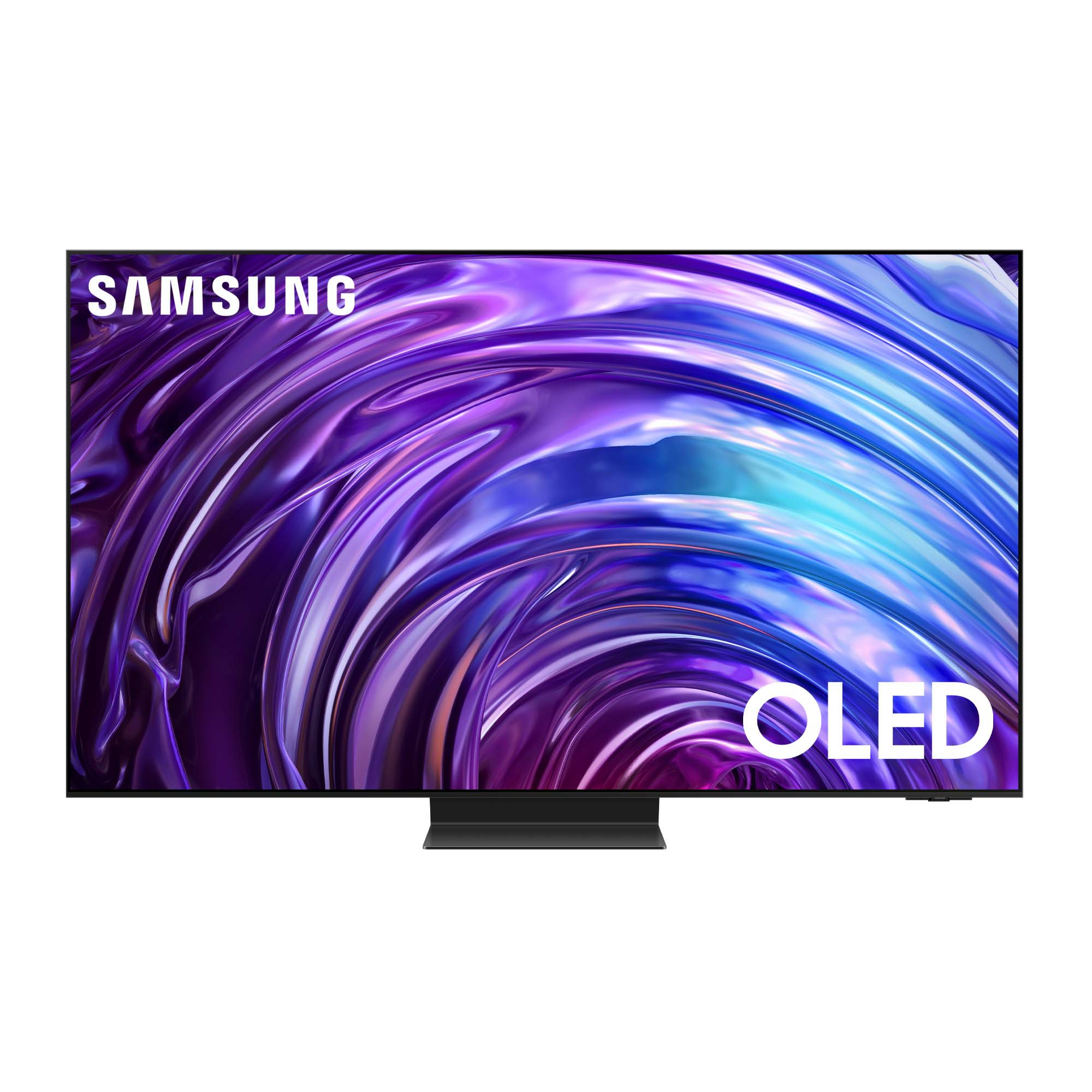 foto del prodotto samsung tv oled 4k 77 qe77s95datxzt smart tv wi fi graphite black 2024, processore nq4 ai gen2, oled glare free, infinity one design, dolby atmos