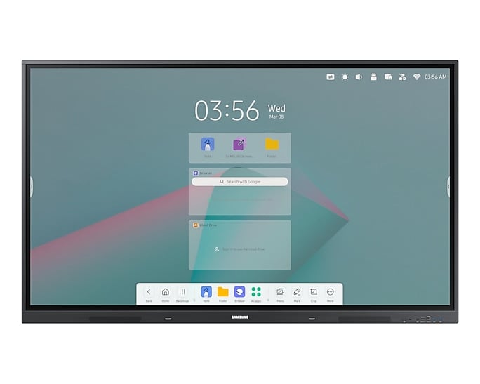 foto del prodotto samsung wa65c lavagna interattiva 165,1 cm 65 3840 x 2160 pixel touch screen nero