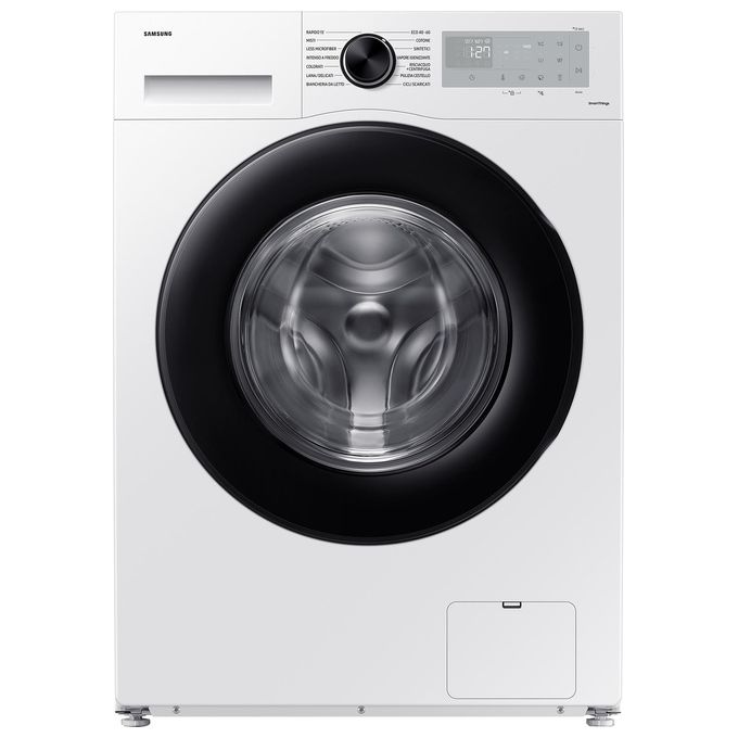 foto del prodotto samsung ww90cgc04dahet - lavatrice a carica frontale 9 kg, 1400 rpm, classe a, vapore, wi-fi, 85x60x55 cm , bianco
