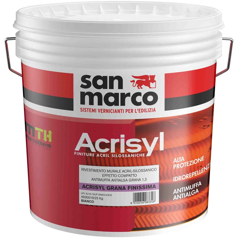 foto del prodotto san marco acrisyl grana finissima 0,6 kg 25 bianco