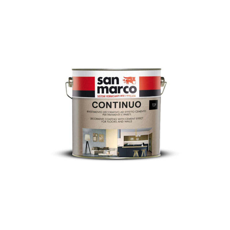 foto del prodotto san marco continuo top glossy finitura trasparente bi componente acriluretanica lt. 1,3
