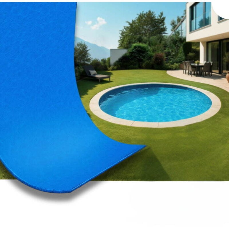 foto del prodotto san marco - liner interno per piscina a forma di otto 625x360x150 blu 0,8 mm