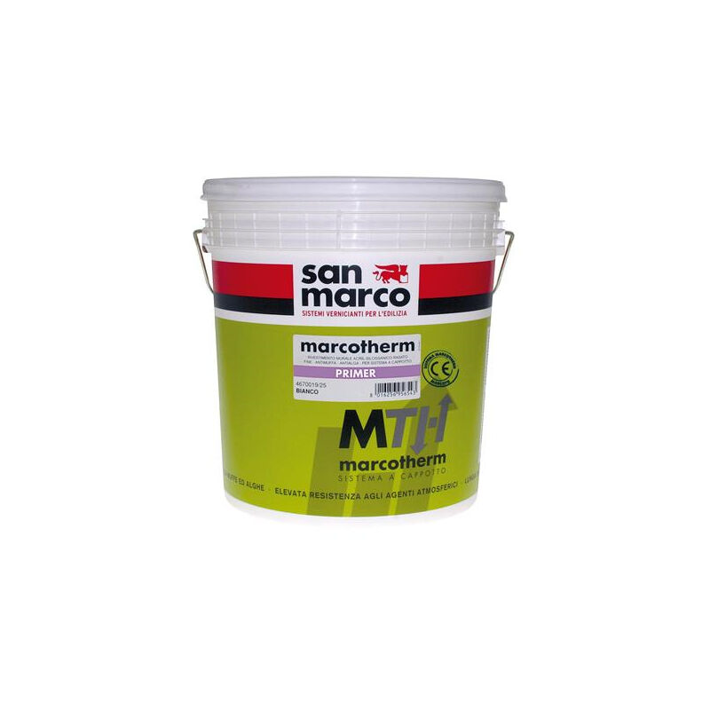 foto del prodotto san marco marcotherm primer fissativo murale idrodiluibile lt 15