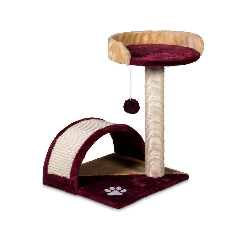 foto del prodotto san marco riparo con cuccia e parcogiochi beige bordeaux 50 cm