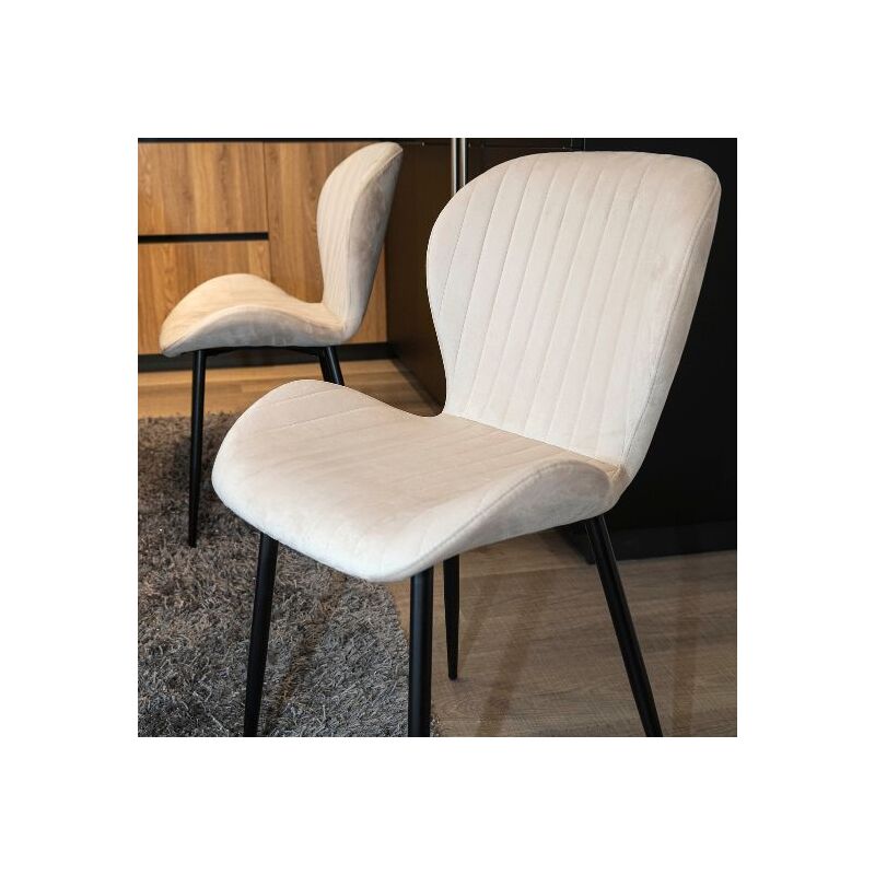 foto del prodotto san marco set 4 sedie in velluto vintage margot beige