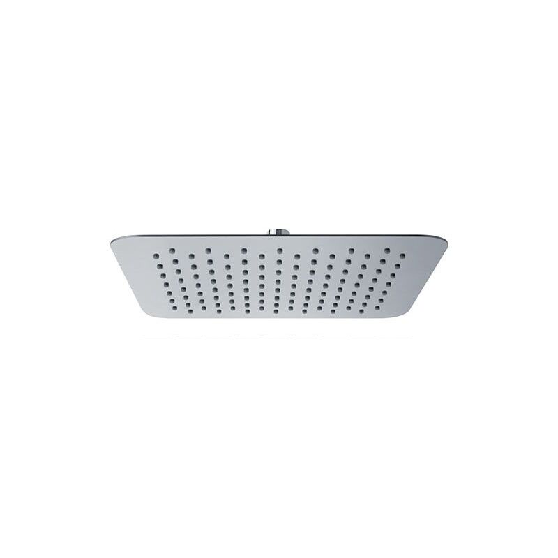 foto del prodotto san marco soffione doccia in acciaio inox lisbona, con snodo 25x25 cm con braccio doccia