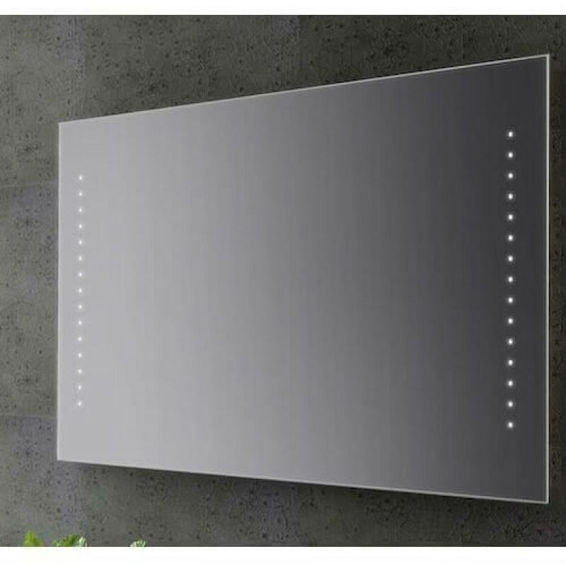 foto del prodotto san marco specchio bagno senza cornice con puntini led 100x70 cm specchio con luce specchio con luce specchio con luce specchio con luce specchio