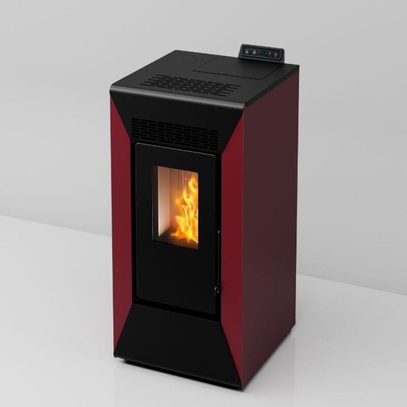 foto del prodotto san marco stufa a pellet courmayeur 8,74 kw canalizzata bordeaux