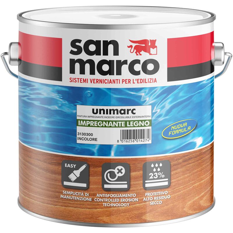 foto del prodotto san marco unimarc impregnante all acqua incolore 0,75 litri