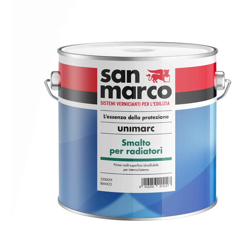 foto del prodotto san marco unimarc smalto radiatori bianco lt 2,50 satinato all acqua