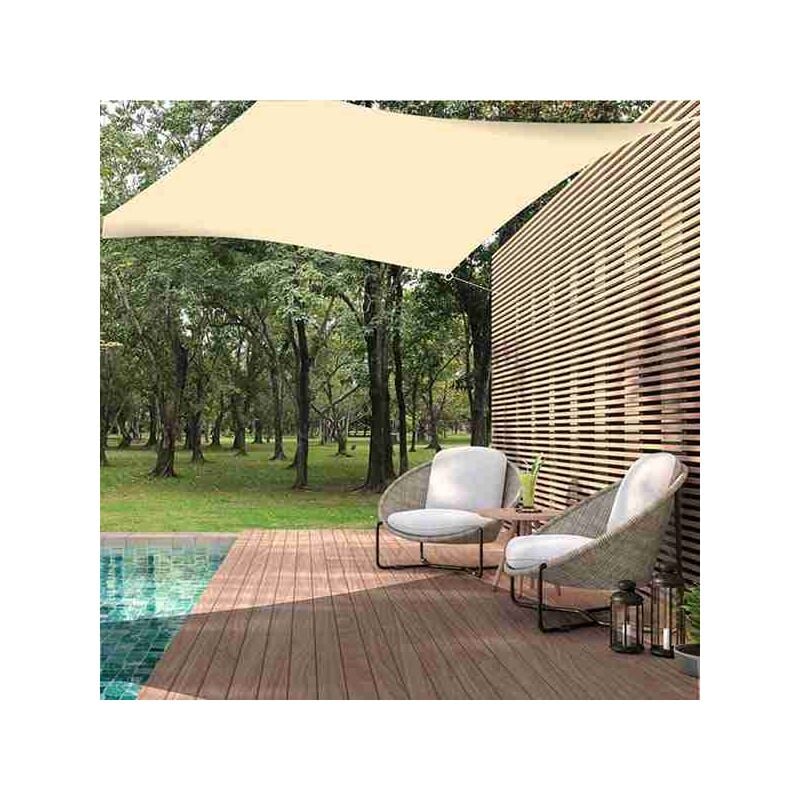 foto del prodotto san marco vela ombreggiante impermeabile 3x4 mt per giardino vela ombreggiante e kit di fissaggio
