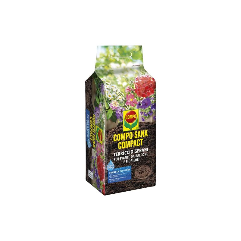 foto del prodotto sana gerani compact terra terriccio substarto piante balcone 25 lt compo