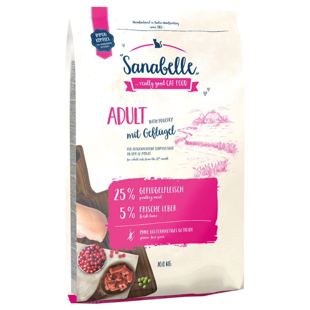 foto del prodotto sanabelle adult con pollame crocchette per gatti 10 kg