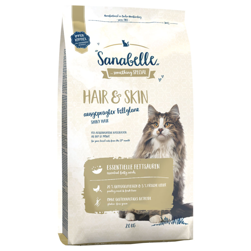 foto del prodotto sanabelle hair skin crocchette per gatti 2 kg
