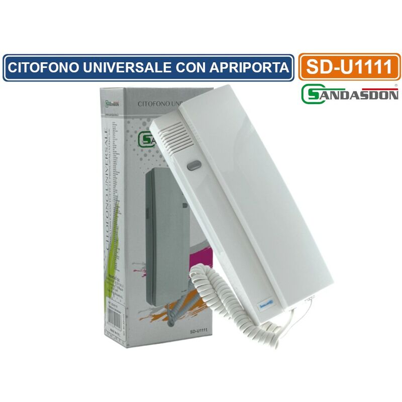 foto del prodotto sandasdon citofono universale compatibile con comelit urmet conversazione bilaterale apriporta